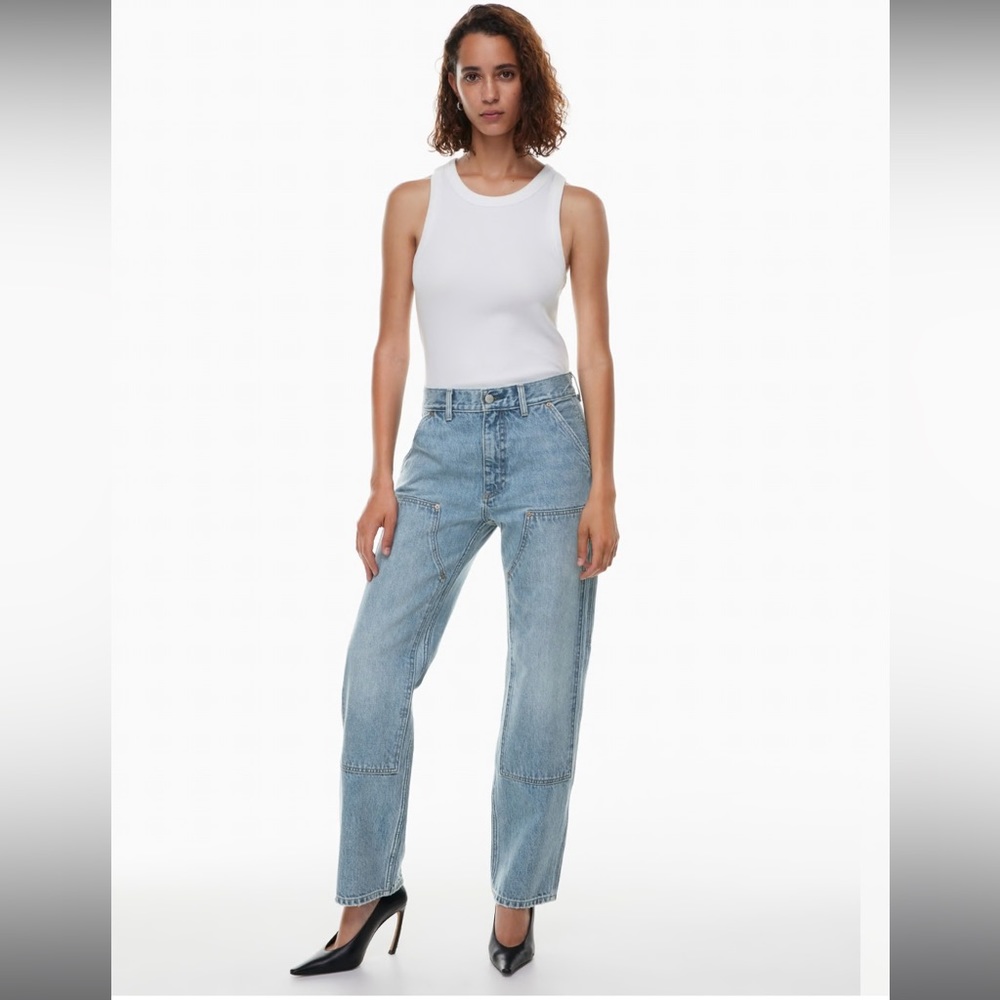 Denim Forum Light Blue High-Rise Relaxed Jeans